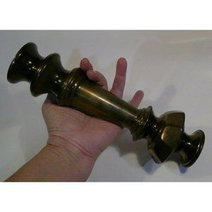 Vtg Falkenstein Brass Lamp Base 11" tall 3.5" widest point Can be reconfigured